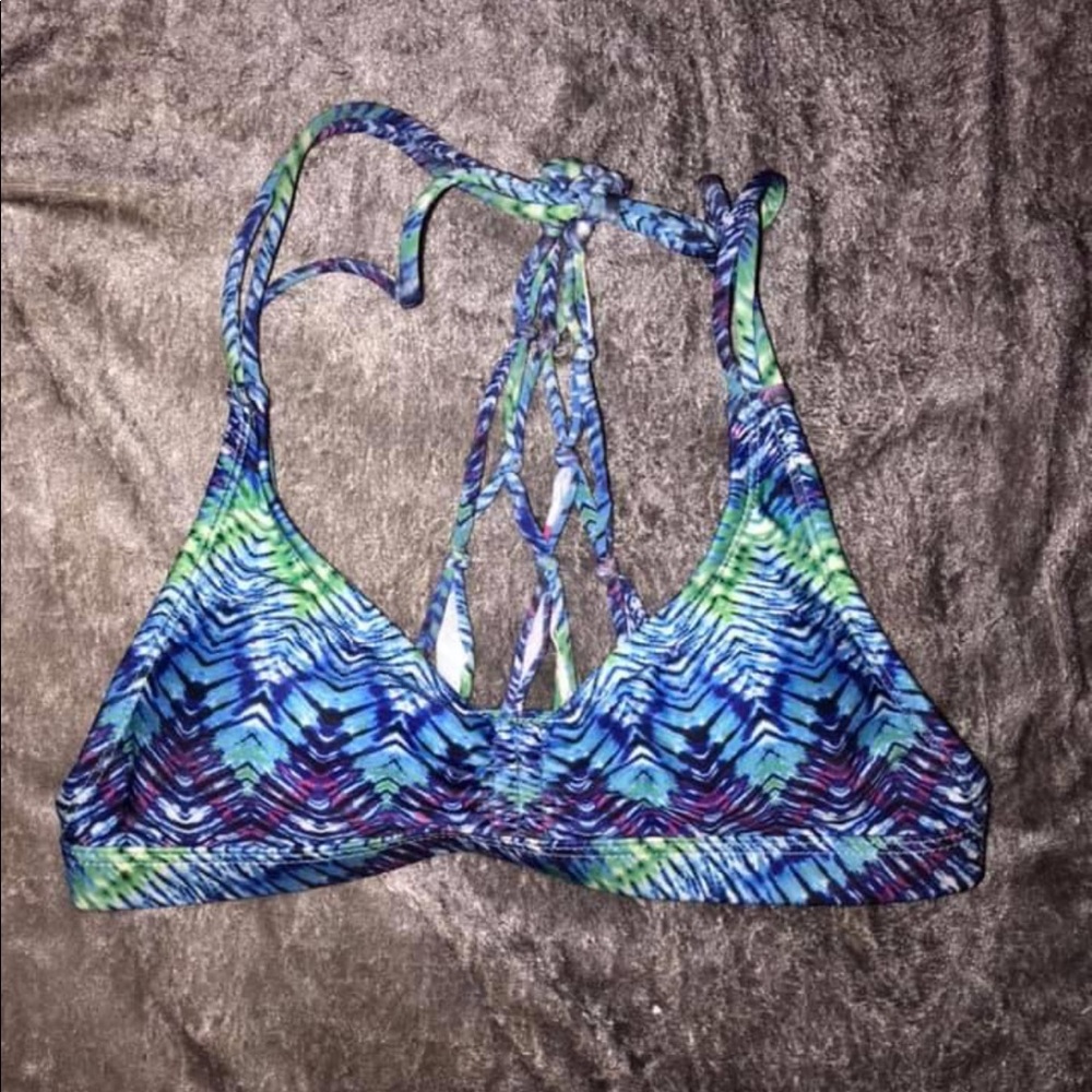 Multicolored bikini top